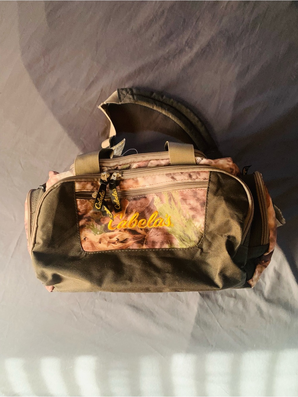 Cabela's Camo Small Travel Shoulder Bag Never Used (NWT)
